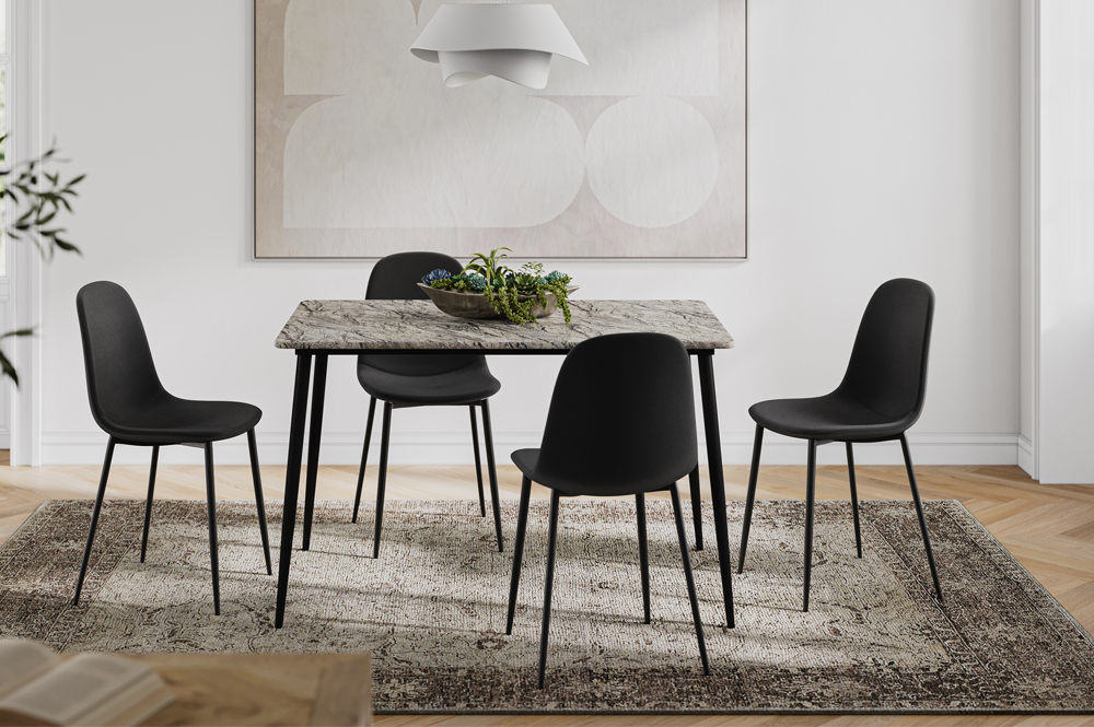 5 Piece Dining Set (Grey) - Image 3