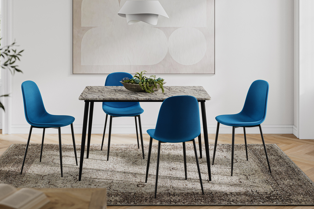 5 Piece Dining Set (Grey) - Image 2